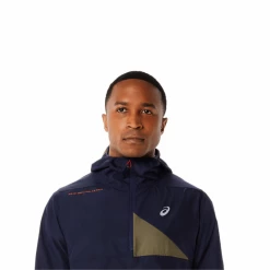 Anorak Asics Fujitrail Azul Marino Verde -365rider Ventas anorak asics fujitrail azul marino verde 1