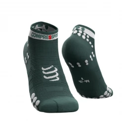 Calcetines Compressport Pro Racing V3.0 Run Low Pino Plateado