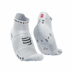 Calcetines Compressport Pro Racing V4.0 Low Blanco Gris