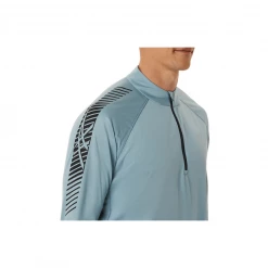 Camiseta Asics Icon 1/2 Zip Manga Larga Gris -365rider Ventas camiseta asics icon 12 zip manga larga gris 6