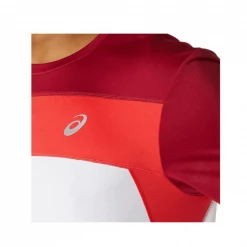 Camiseta Asics Race SS Manga Corta Granate Rojo Blanco AW21 -365rider Ventas camiseta asics race ss manga corta granate rojo blanco aw21 3