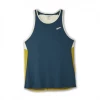 Camiseta Brooks Atmosphere Singlet Sin Mangas Azul Amarillo