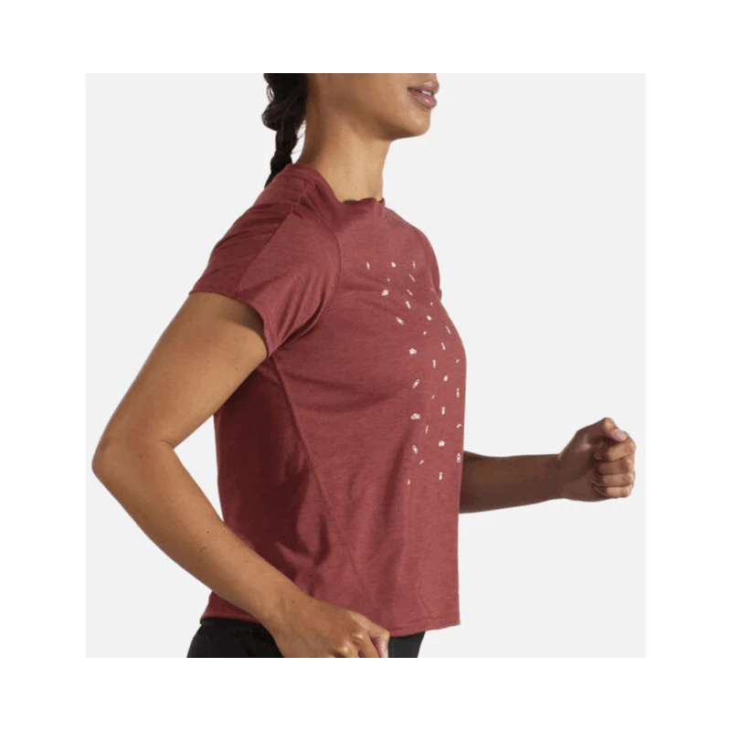 Camiseta Brooks Distance Graphic Manga Corta Marrón Mujer 6 Camiseta Brooks Distance Graphic Manga Corta Marrón Mujer - Imagen 4