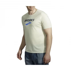 Camiseta Brooks Distance Manga Corta Blanco Roto -365rider Ventas camiseta brooks distance manga corta blanco roto 2