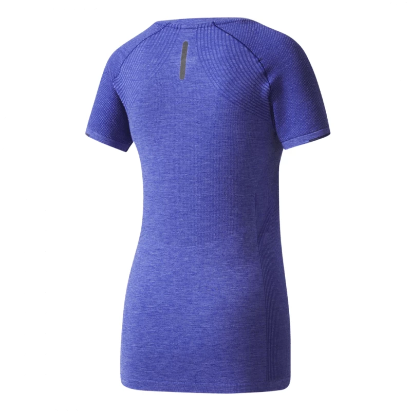 Camiseta Maga Corta Adidas Técnica Primeknit Wool Mujer Azul 4 Camiseta Maga Corta Adidas Técnica Primeknit Wool Mujer Azul - Imagen 2