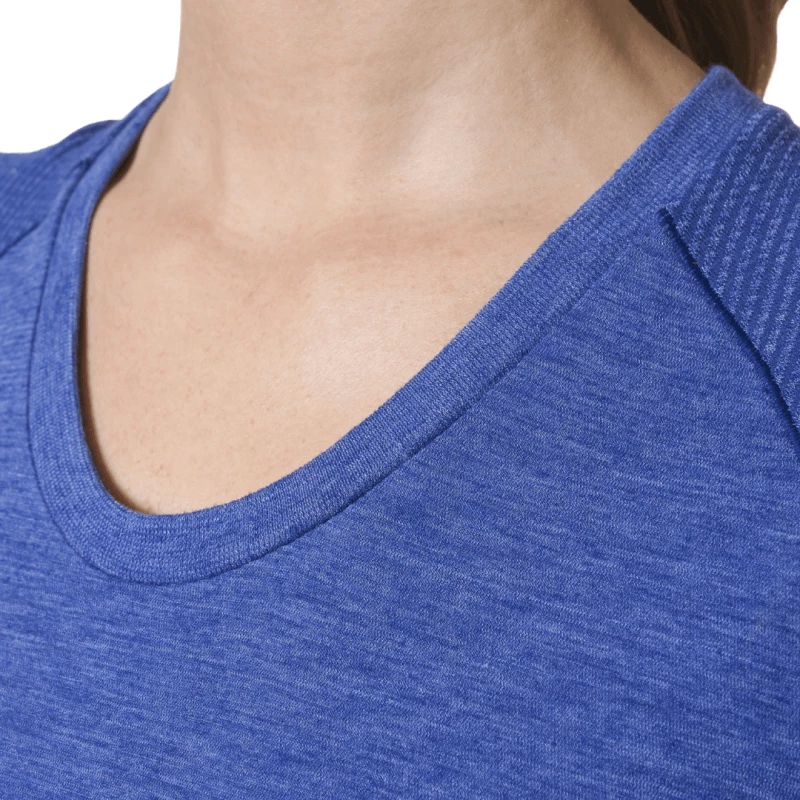 Camiseta Maga Corta Adidas Técnica Primeknit Wool Mujer Azul 8 Camiseta Maga Corta Adidas Técnica Primeknit Wool Mujer Azul - Imagen 6