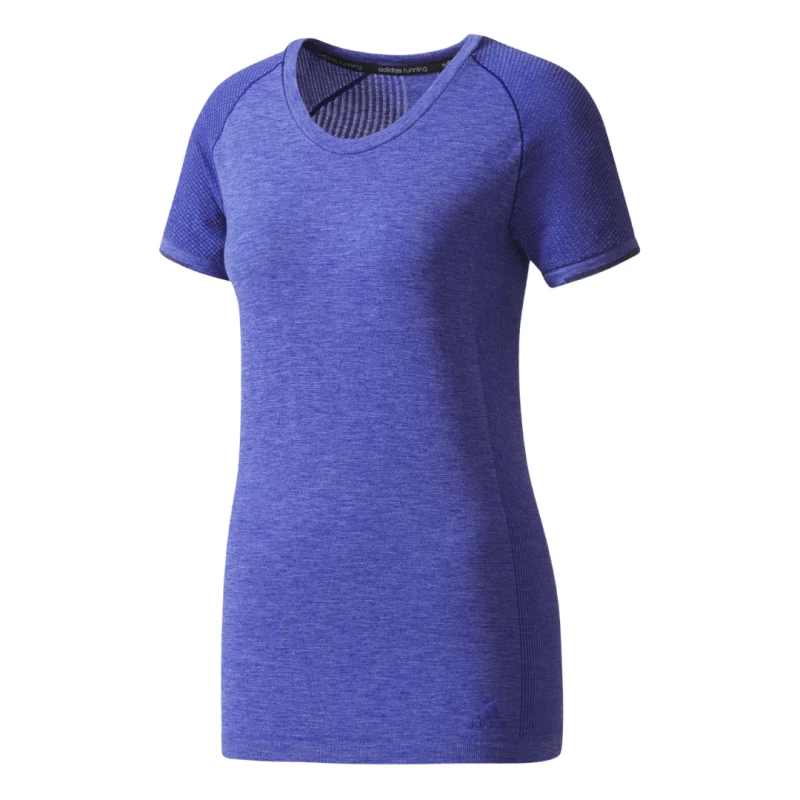 Camiseta Maga Corta Adidas Técnica Primeknit Wool Mujer Azul 3 Camiseta Maga Corta Adidas Técnica Primeknit Wool Mujer Azul