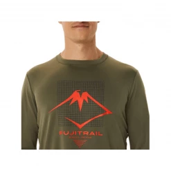 Camiseta Manga Larga Asics Fujitrail Verde -365rider Ventas camiseta manga larga asics fujitrail verde 3