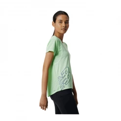 Camiseta New Balance Printed Fast Flight Manga Corta Verde Lima Mujer -365rider Ventas camiseta new balance printed fast flight manga corta verde lima mujer 1