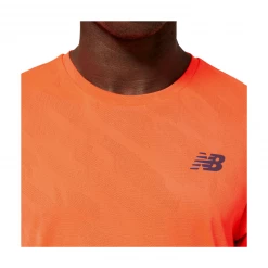 Camiseta New Balance Q Speed Jacquard Naranja -365rider Ventas camiseta new balance q speed jacquard naranja 3