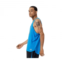 Camiseta New Balance Sin Mangas Graphic Impact Run Azul Cielo -365rider Ventas camiseta new balance sin mangas graphic impact run azul cielo 1
