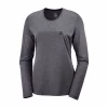 Camiseta Salomon Agile Manga Larga Gris Oscuro Mujer -365rider Ventas camiseta salomon agile manga larga gris oscuro mujer