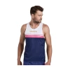 Camiseta Saucony Elite Sin Mangas Azul Rosa Blanco