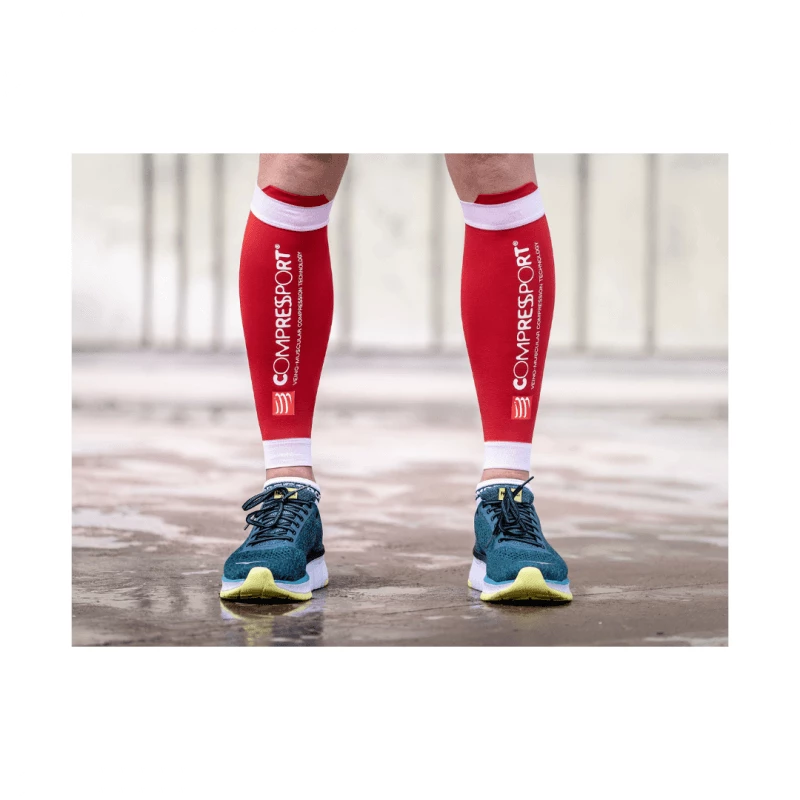 Medias De Compresión Compressport R2 V2 Rojo 4 Medias De Compresión Compressport R2 V2 Rojo - Imagen 2