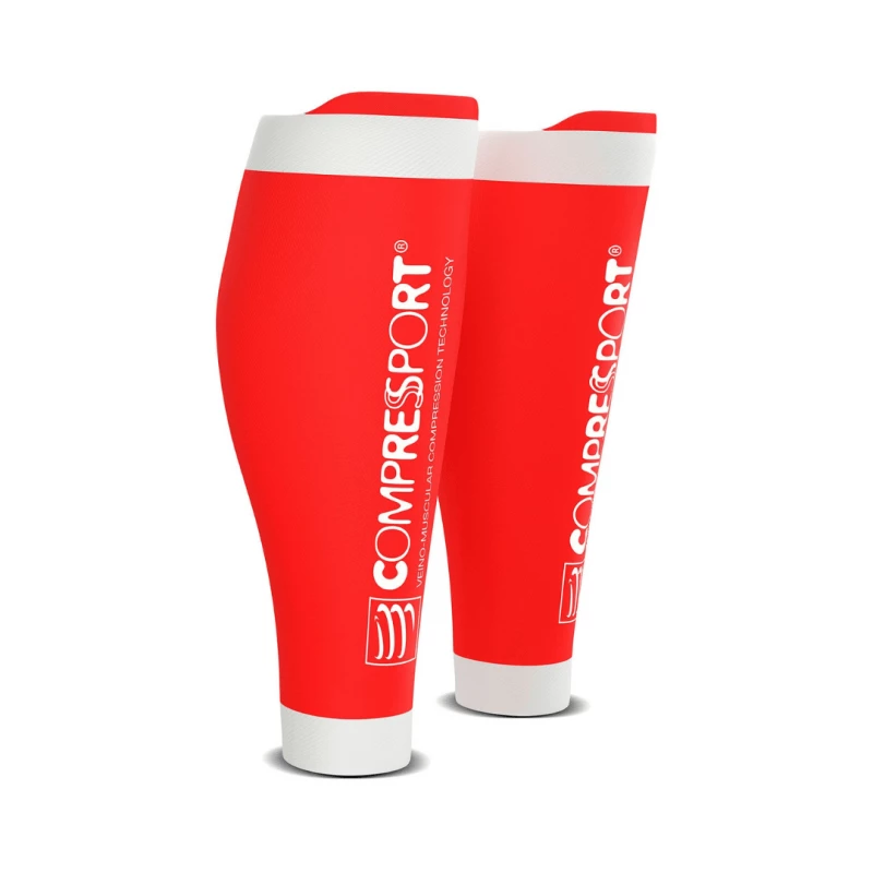 Medias De Compresión Compressport R2 V2 Rojo 3 Medias De Compresión Compressport R2 V2 Rojo