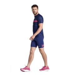 Pantalón Corto Apretado Saucony Elite Azul Rosa -365rider Ventas pantalon corto apretado saucony elite azul rosa 3