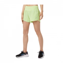 Pantalón Corto Asics Road 3.5IN Verde Lima Mujer