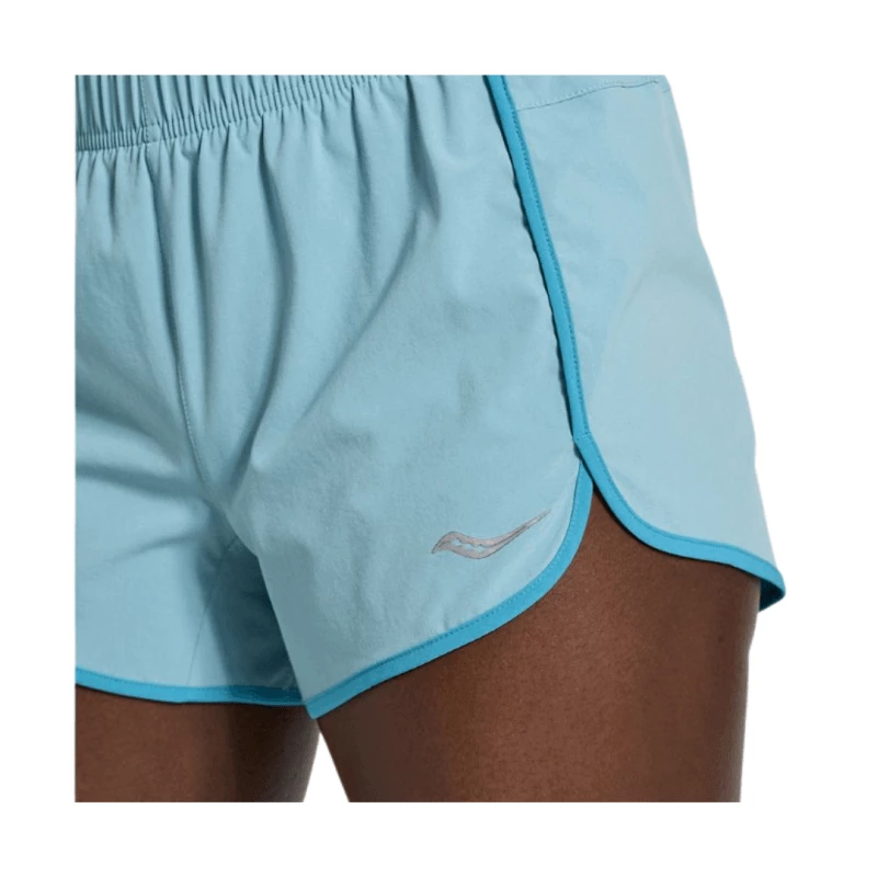 Pantalón Corto Saucony Outpace 3 Celeste Mujer 5 Pantalón Corto Saucony Outpace 3 Celeste Mujer - Imagen 3