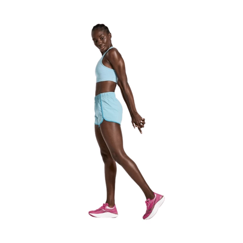 Pantalón Corto Saucony Outpace 3 Celeste Mujer 7 Pantalón Corto Saucony Outpace 3 Celeste Mujer - Imagen 5