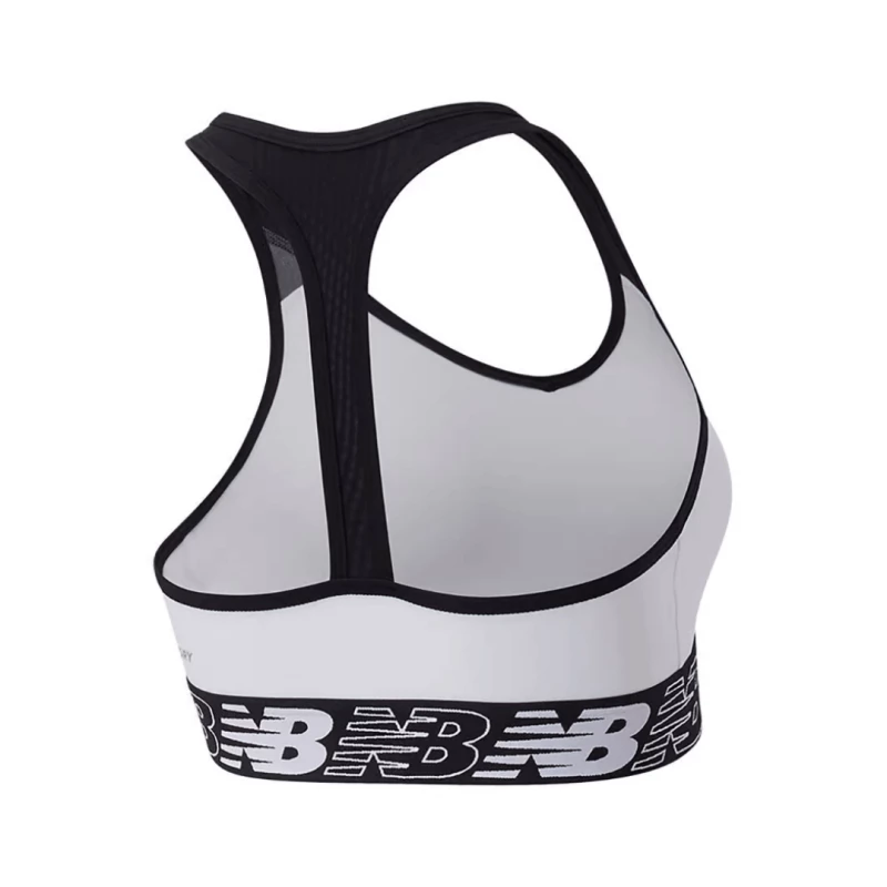 Sujetador Deportivo New Balance Pace Bra 3.0 Blanco Mujer 4 Sujetador Deportivo New Balance Pace Bra 3.0 Blanco Mujer - Imagen 2