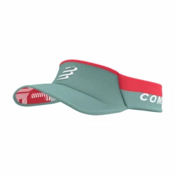 Visera Compressport Ultralight Verde Rojo
