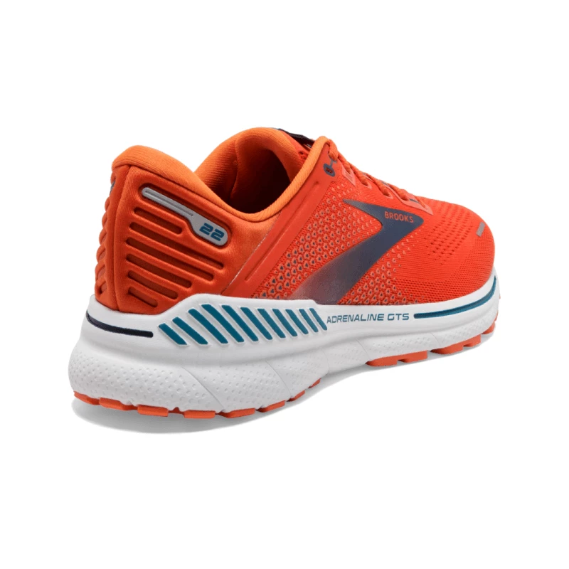 Zapatillas Brooks Adrenaline GTS 22 Naranja Azul SS22 6 Zapatillas Brooks Adrenaline GTS 22 Naranja Azul SS22 - Imagen 4