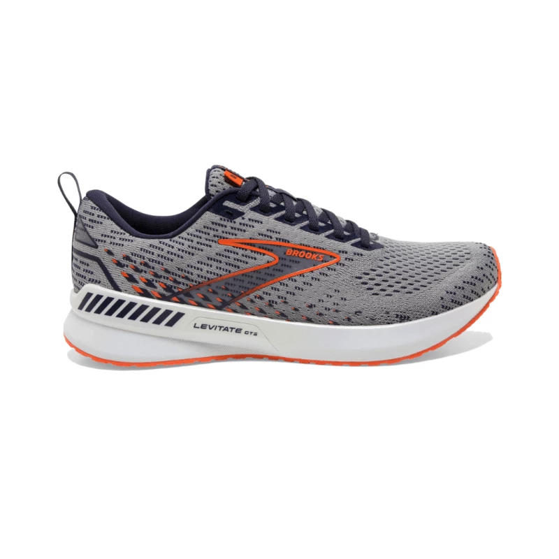 Zapatillas Brooks Levitate GTS 5 Gris Naranja SS22 3 Zapatillas Brooks Levitate GTS 5 Gris Naranja SS22