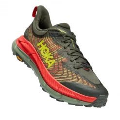 Zapatillas Hoka One One Mafate Speed 4 Verde Rojo AW22