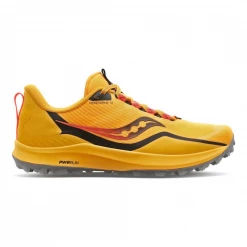 Zapatillas Saucony Peregrine 12 Amarillo Negro SS22 Mujer